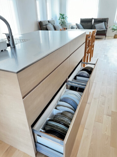 収納と家電スペース